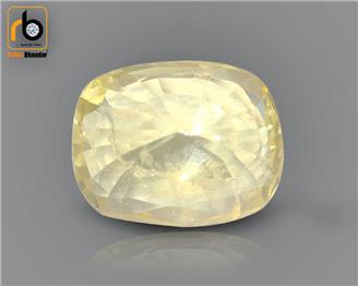 NATURAL HEATED TREATED  Yellow Sapphire / Pukhraj 3.47 cts. ( 67391 )